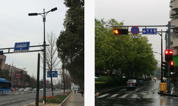 杭州（zhōu）道路交（jiāo）通信號共杆路燈